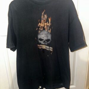 Harley-Davidson Baja Mexico flaming skull